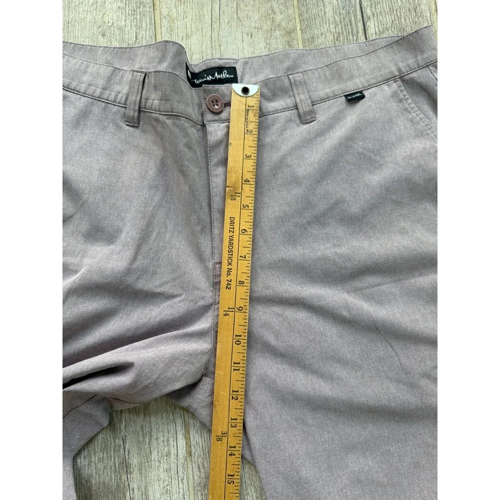 TravisMathew Beck Shorts Mens 38 Grey Excellent Heathered Performance Golf